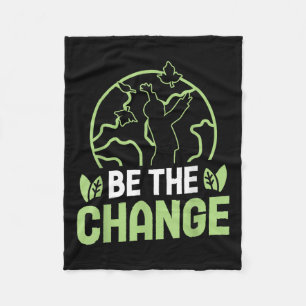 Be The Change Environmental Protection Accessoires Fleece Blanket