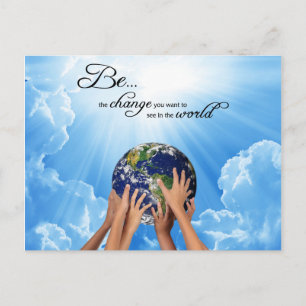 Be the Change - Gandhi Postcard