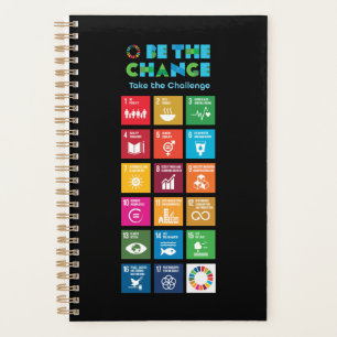 Be the Change Inspirational Poster Global Goals Planner