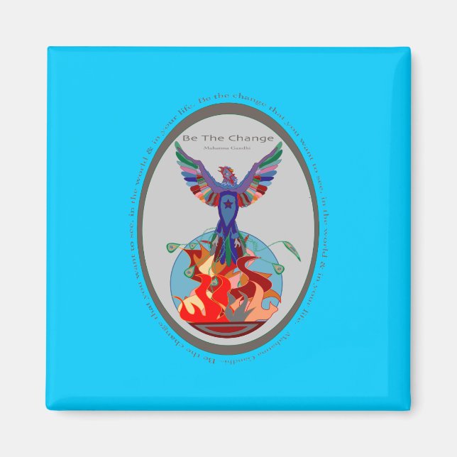 Be The Change Magnet (Front)