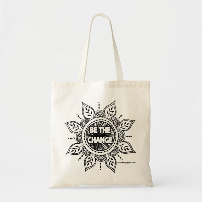 Be the Change Mandala Grocery Bag (Front)