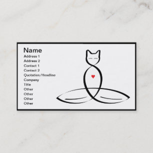 Be The Change - Regular style text. Business Card