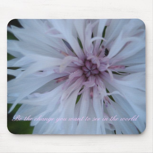 Be the change you want to see ... mouse pad (Front)