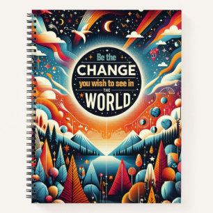 Be the Change You Wish to See Notebook