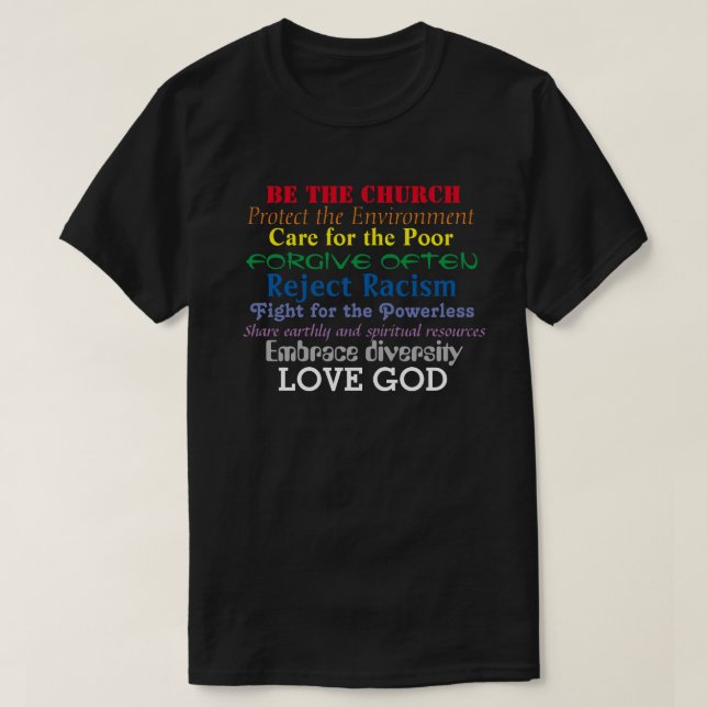 Be The Church T-Shirt (Design Front)