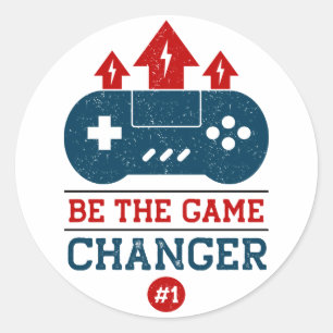 Be the game changer #1 Gaming Classic Round Sticker
