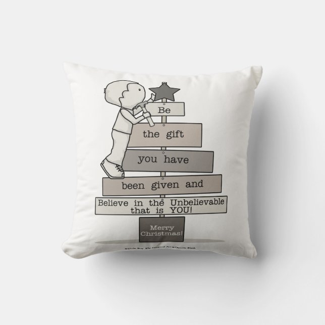 Be the Gift-Christmas Tree Cushion (Front)
