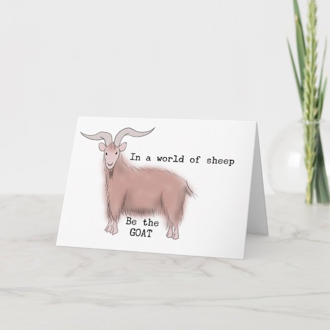 Be The GOAT Holiday Card (Front)