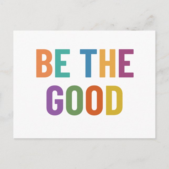Be the good postcard (Front)