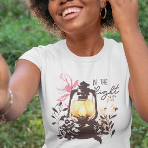 Be The Light Bible Matthew 5:14 Verse T-shirt