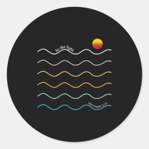 Be The Light Boho Christian Bible Verse Worship Ch Classic Round Sticker