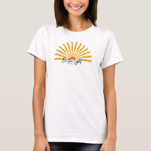 Be the Light Boho Christian Faith Inspirational  T-Shirt