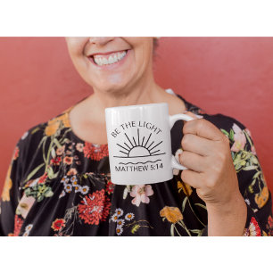 Be The Light-Christian-Religious-Faith-Bible Verse Coffee Mug