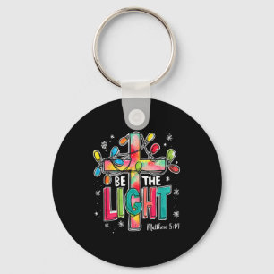 Be The Light Christmas Matthew 5_14 Faith Christia Key Ring