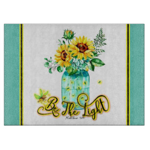 Be The Light Cutting Board