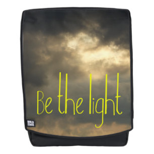 Be The Light in the Storm on a Backpack