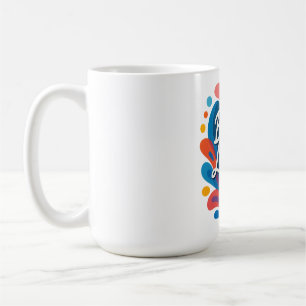 Be the Light Inspirational Colourful Typography De Coffee Mug