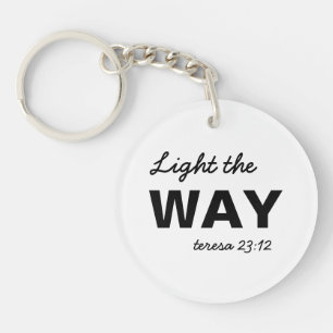 Be the Light   Matthew 5:14 Christian Keychain