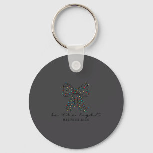 Be The Light Matthew 5_14 Christmas Faith Christia Key Ring