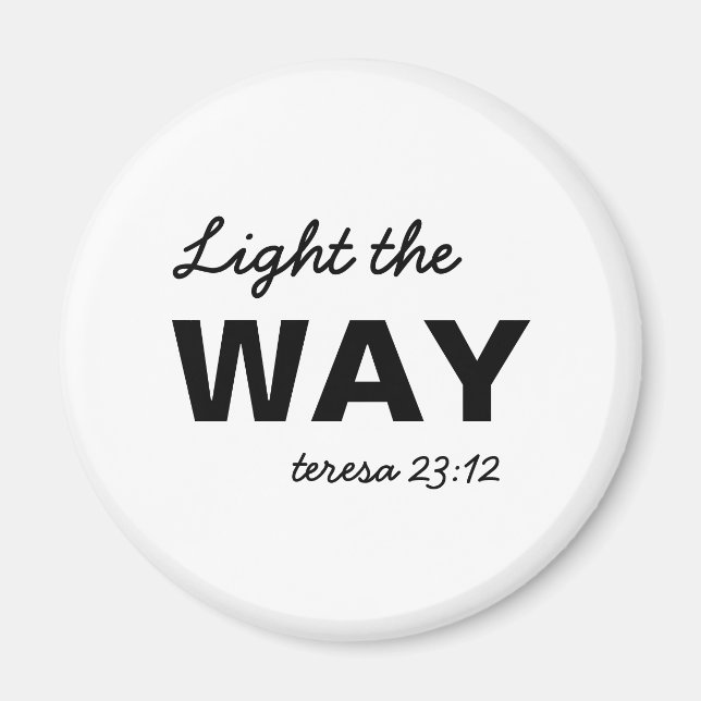 Be the Light Matthew Christian Verse Magnet (Front)