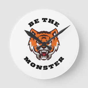 BE THE MONSTER ROUND CLOCK