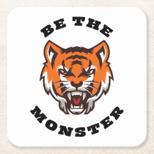BE THE MONSTER SQUARE PAPER COASTER