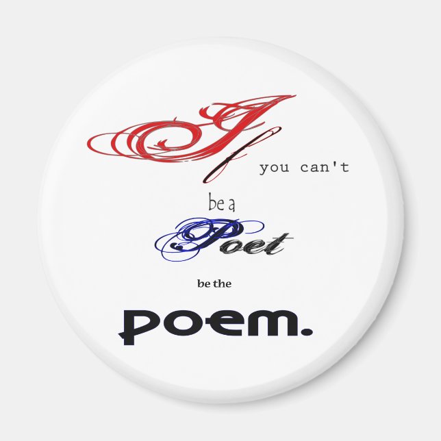 Be the poem magnet (Front)