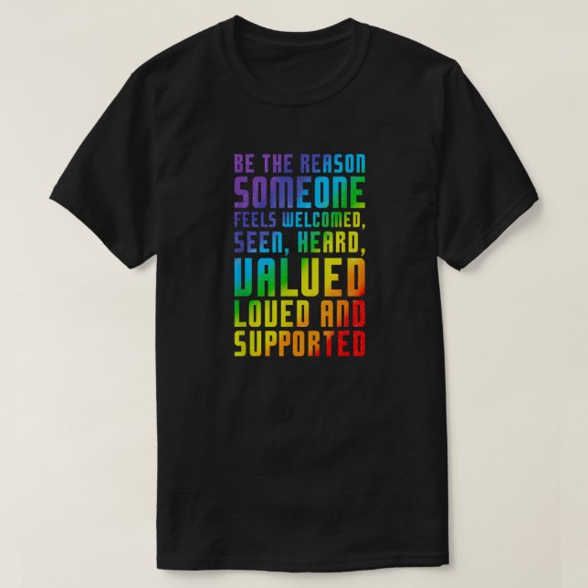 Be The Reason - Ultimate Ally Support T-Shirt (Design Front)