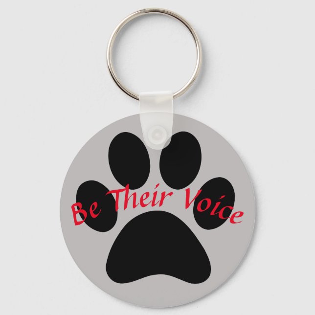 Be Their Voice Keychain (Front)