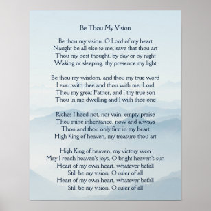 Be Thou My Vision  Hymn Art Poster