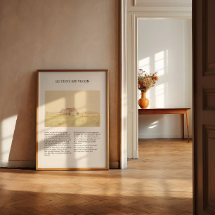 Be Thou My Vision Vintage Minimal Hymn Wall Art