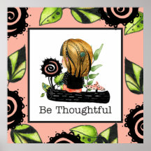 Be Thoughtful Child's Boho Framed Art 