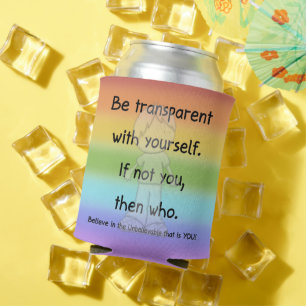 Be Transparent Can Cooler