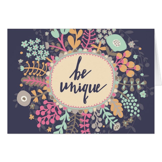 Be Unique (Front Horizontal)