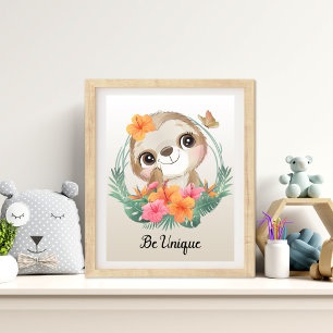 Be Unique Animal Nursery Wall Art