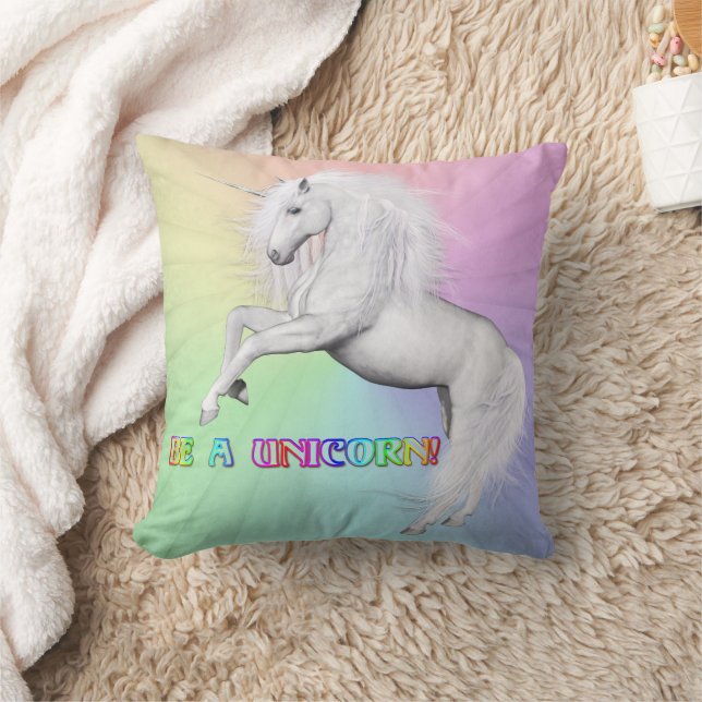 Be Unique, Be a Unicorn Cushion (Blanket)