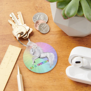 Be Unique, Be a Unicorn Key Ring