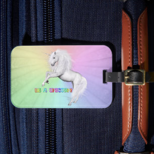 Be Unique, Be a Unicorn Luggage Tag