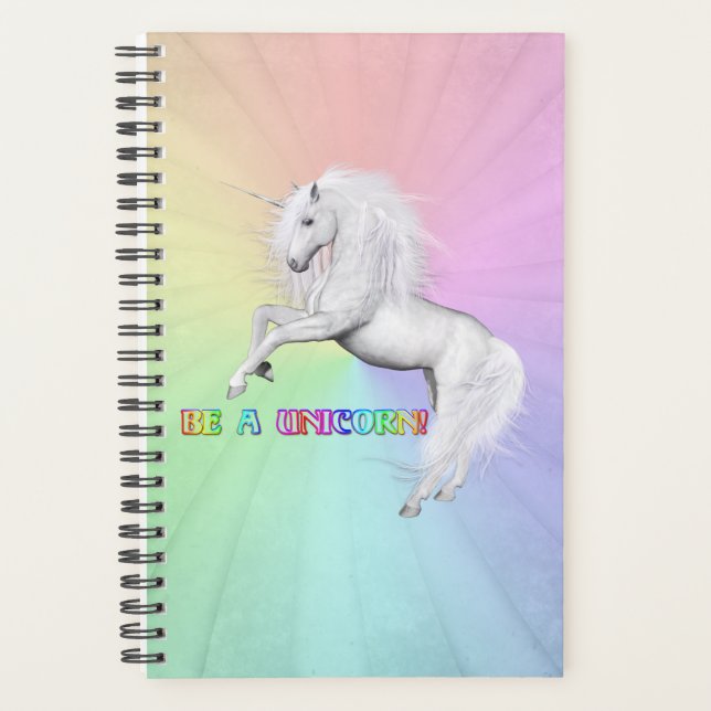 Be Unique, Be a Unicorn Planner (Front)