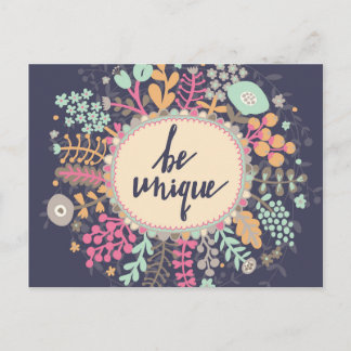 Be Unique Postcard