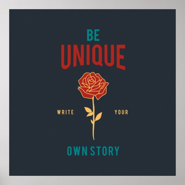 Be Unique Poster (Front)