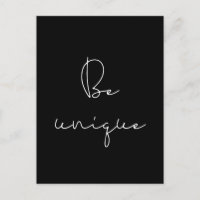Be unique white font