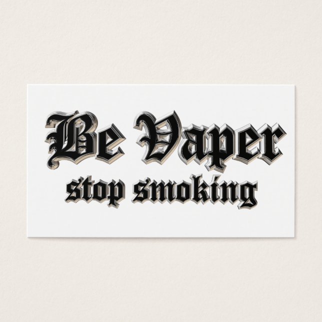 Be vaper, stop smoking (Front)