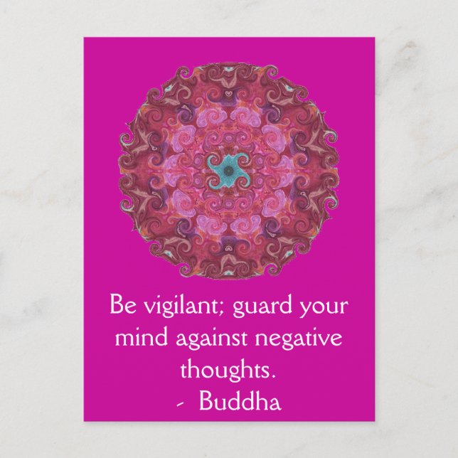 Be vigilant; guard your mind against negative..... postcard (Front)
