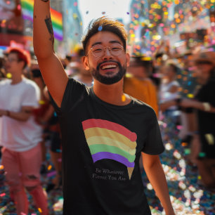 Be Whatever Flavour Rainbow Cone Personalised T-Shirt