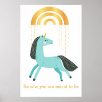 Be Who You Are Blue Unicorn