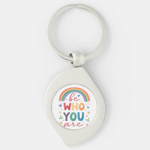 Be who you are key ring