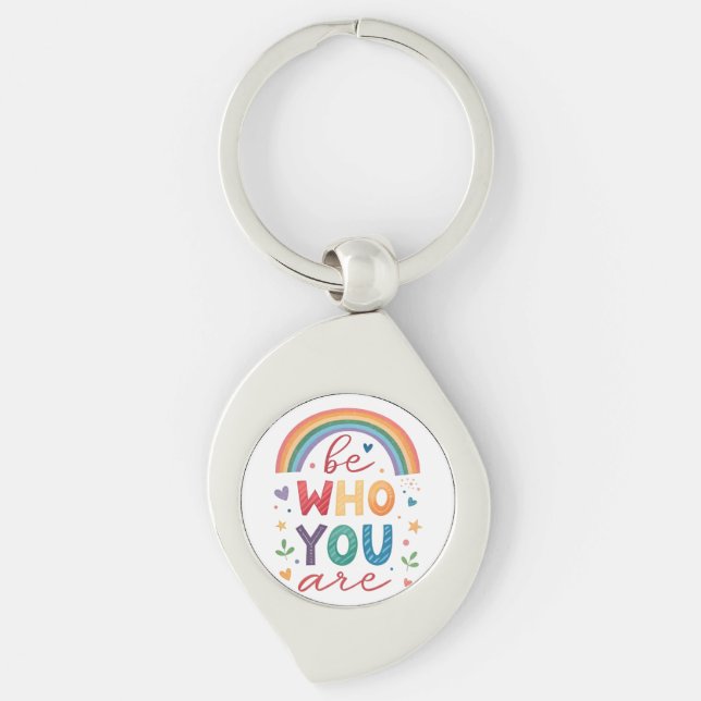 Be who you are key ring (Front)