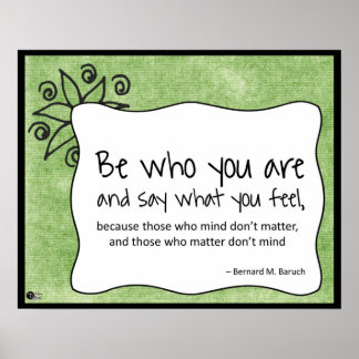 Be Who You Are Poster