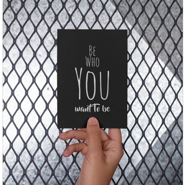 Be Who You Want To Be Affirmation Postcard (Creator Uploaded)